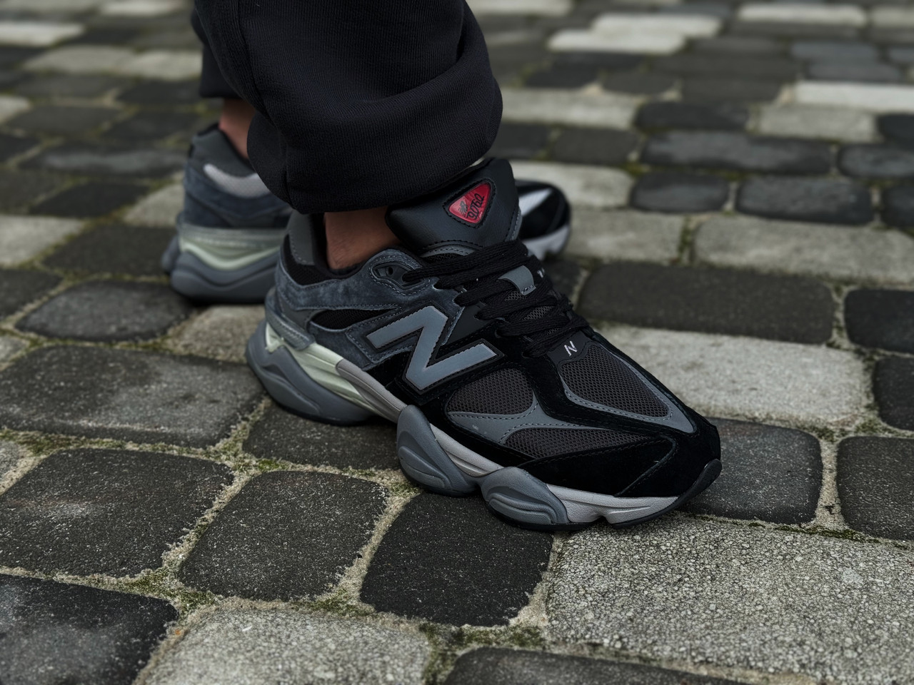 Кроссовки мужские New Balance 9060 Black Castlerock Grey / U9060BLK, фото 1