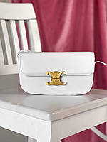 Женская сумка Celine Classique Triomphe Bag White (белая) крутая сумочка для девушки torba0206 vkross