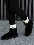 Чоловічі стильні уги Ugg Mini Black Suede (чорні) модне зимове взуття UG075 Уги топ, фото 3