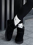 Чоловічі стильні уги Ugg Mini Black Suede (чорні) модне зимове взуття UG075 Уги топ, фото 5