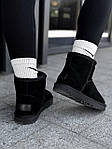 Чоловічі стильні уги Ugg Mini Black Suede (чорні) модне зимове взуття UG075 Уги топ, фото 7