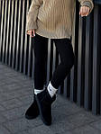 Чоловічі стильні уги Ugg Mini Black Suede (чорні) модне зимове взуття UG075 Уги топ, фото 9
