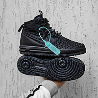 Мужские зимние кроссовки Nike Lunar Force Duckboot (черные) высокие стильные кроссовки 2533 Найк 42 vkross