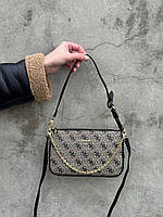 Женская сумка Guess Mini Bag Grey (серая) модная стильная изящная вместительная сумка KIS17106 cross