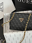 Жіноча сумка Guess (чорна) повсякденна стильна маленька крута сумочка Gi5322 топ, фото 7