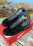 Чоловічі повсякденні кросівки Nike SB Blazer Mid Cool Grey (сірі) високі кеди 7355 Найк топ, фото 4