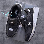 Чоловічі кросівки New Balance 992 (чорні) демісезонні спортивні стильні кроси 6386 Нью Беленс топ, фото 3