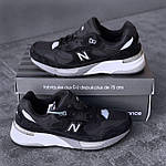 Чоловічі кросівки New Balance 992 (чорні) демісезонні спортивні стильні кроси 6386 Нью Беленс топ, фото 7