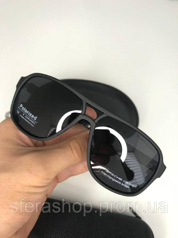 РОЗПРОДАЖ! Сонцезахисні окуляри PORSCHE DESIGN Р5561 Чоловічі антивідблискові Чорні Модні Антиблікові - фото 1 - id-p2054818749
