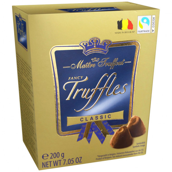 Шоколадні цукерки Maitre Truffout Fancy Truffles Classic 200г, фото 1