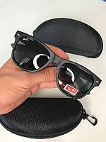 Сонцезахисні окуляри Ray Ban Wayfarer Модні Стильні унісекс Рей Бен Вайфаєр Класика Чорні Квадратні очки