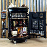 Бочка міні-бар на коліщатках з підсвічуванням, на день народження, юбілей, фото 5