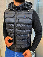 Зимняя куртка для мужчин томе хилфигер черная на меху Tommy Hilfiger Sensey Зимова куртка для чоловіків томі