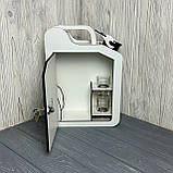 Каністра-бар "Для екстренної дозаправки" #1, дерев'яний, 30*22*11 см, з чарками, білий, фото 5