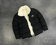 Двусторонняя мужская зимняя куртка The North Face Black Sensey Двостороння чоловіча куртка зимова The North