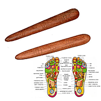 Деревянная палочка для массажа стоп рук и треггерных точек