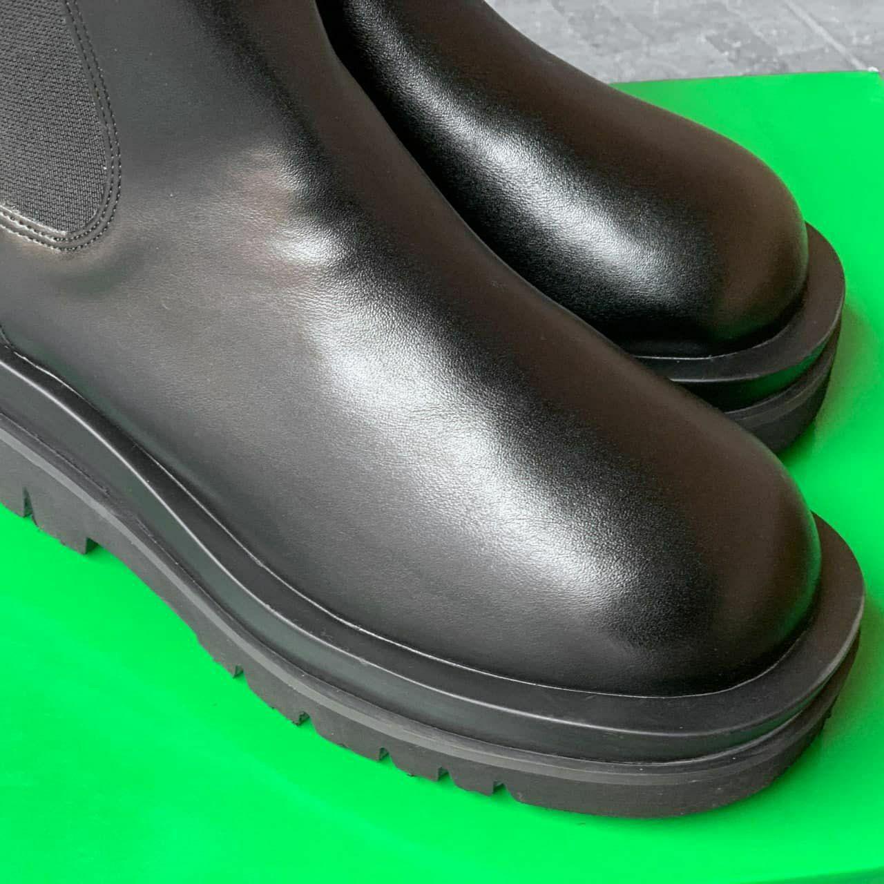 Женские осенние ботинки Bottega Veneta Boots Black (черные) высокие повседневные ботинки арт6928 Боттега Венет - фото 6 - id-p2054828192