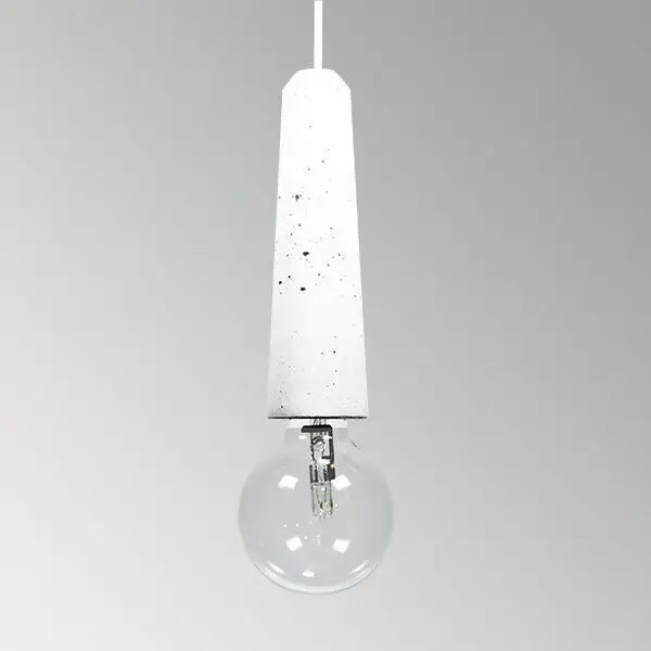 Підвісна бетонна люстра AGARA ПАТРОН 01103W (білий), фото 1