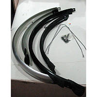Крылья металлопластиковые для велосипеда (комплект 26")  (цвета на фото)