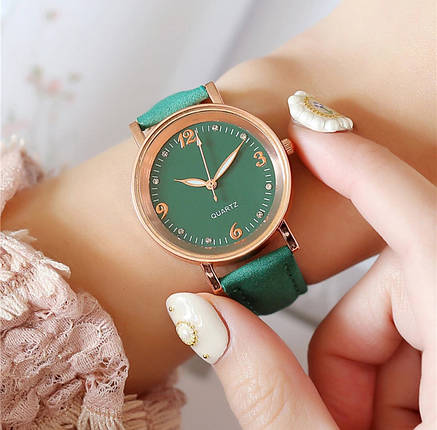 Годинник жіночий зелений колір, фото 2