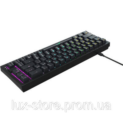 Клавиатура Xtrfy K5 68 keys Kailh Red Hot-swap RGB UA Black (K5-RGB-CPT-BLACK-R-UKR) d - фото 4 - id-p2054854883