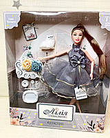 Лялька Лілія Зіркова принцеса Барбі з аксесуарами 30 см у коробці