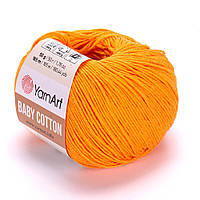 Пряжа (нитки) YarnArt baby cotton (беби котон) цвет 425 абрикосовый