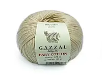 Пряжа (нитки) Gazzal Cotton Baby цвет 3445 крем