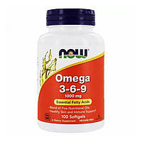 Омега 3-6-9 (Omega 3-6-9) 1000 мг 100 капсул NOW-01835