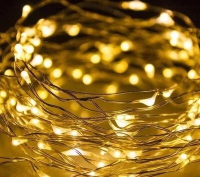 Гірлянда LED на батарейках, 5 м, 50 LED, жовта, фото 1