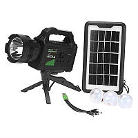 Многофункциональный Фонарь Лампа Solar lighting system GD-P70 6000 mAh/ DC 5V A-2870 Лучшая цена