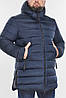 Класична чоловіча темно-синя куртка великого розміру модель 53661, фото 4