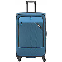 Чемодан Travelite Derby Blue M exp на 4 колесах, синий