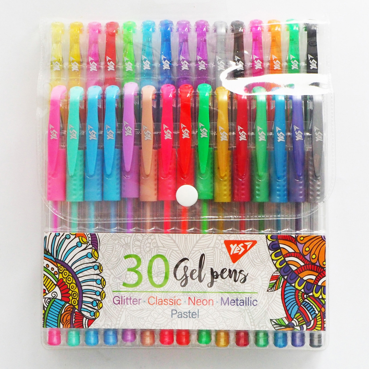 Набір гелевих ручок YES 30 штук, фото 1