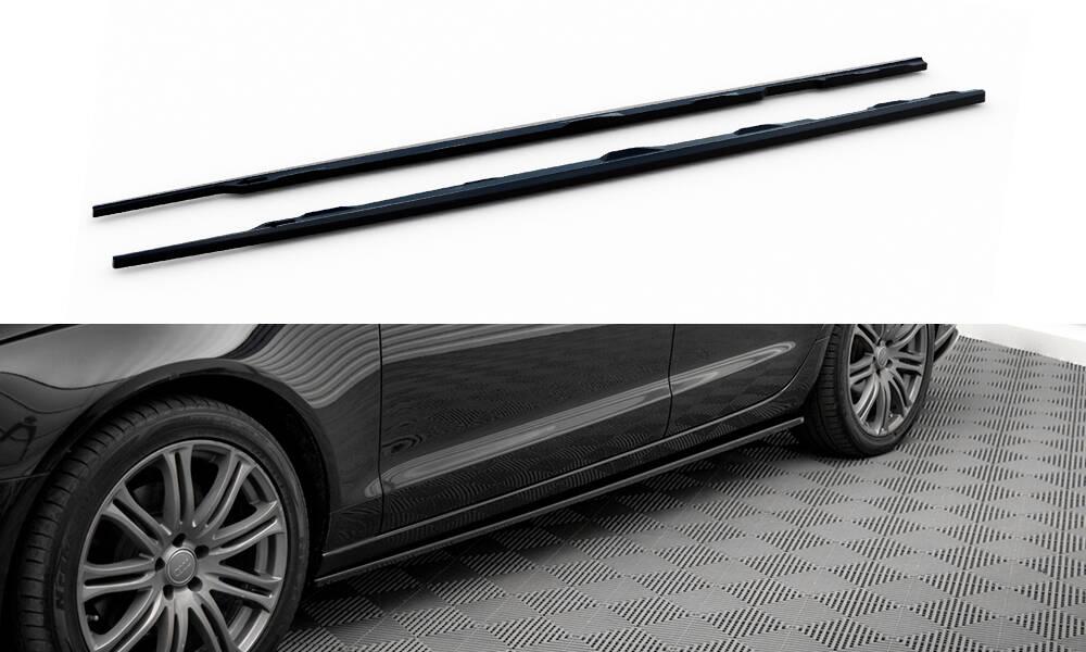 Пороги Audi A6 C7 (11-14) тюнінг обвіс леза спідниця елерон (V2)