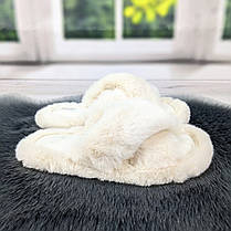 Капці жіночі хутряні білі штучне хутро Fangre 4356, фото 4