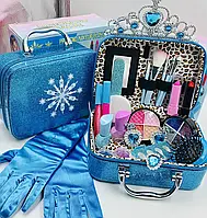 Набор детской косметики "Фроузен", "Холодное сердце" в сумочке с перчатками