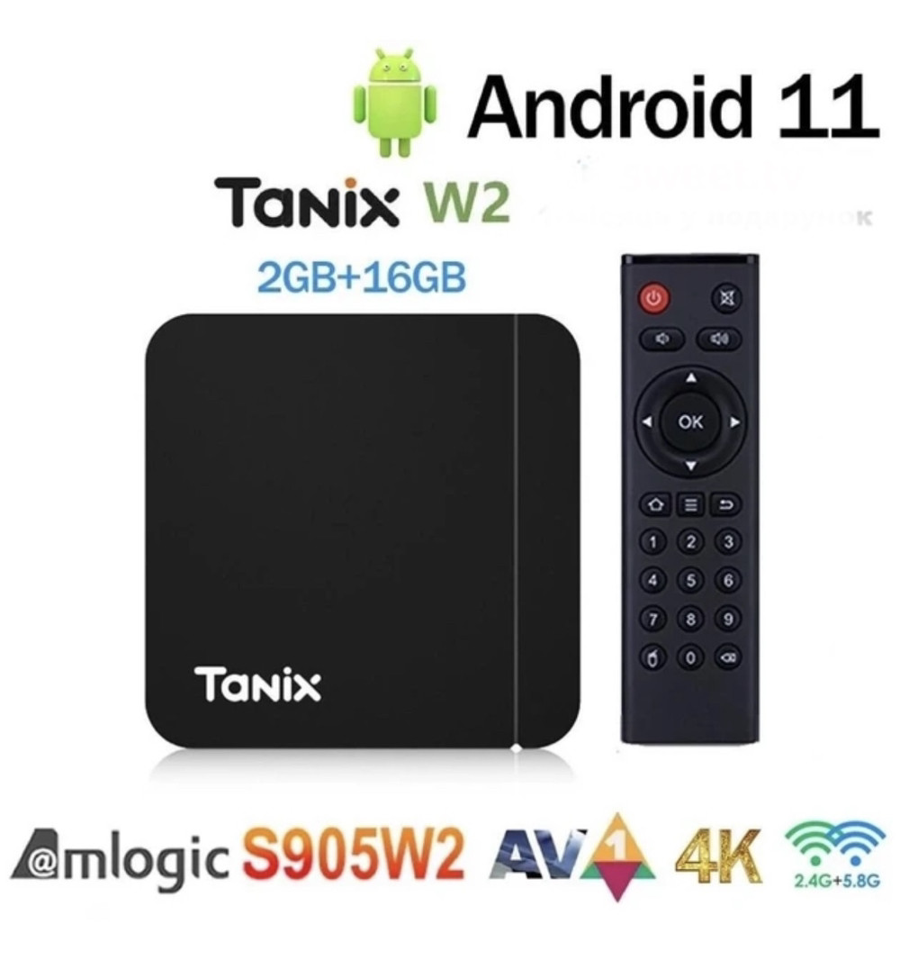 Смарт ТБ Приставка Tanix W2 2/16 GB Amlogic S905W2 W2-A Android 11