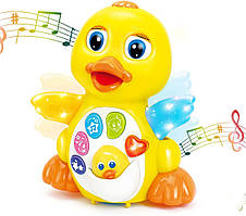 Дитяча розвиваюча іграшка "Жовта качка", музична