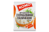 Сыр плавленый 40% С крабовыми палочками Комо м/у 75г