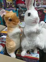 Кролик зайчик мягкая реалистичная игрушка 32 см