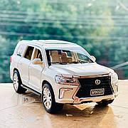 Металева машинка Lexus LX570 Світло Звук джип Лексус 1:24 Розмір 20 см EL 9218