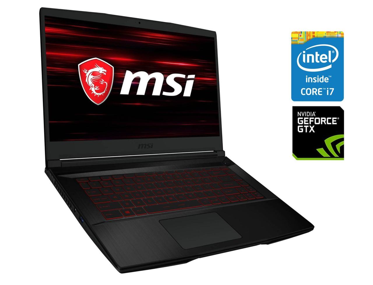 Ігровий ноутбук MSI GF63 Thin 8RC/ 15.6" 1920x1080/ i7-8750H/ 8GB RAM/ 128GB SSD+1000GB HDD/ GTX 1050 4GB