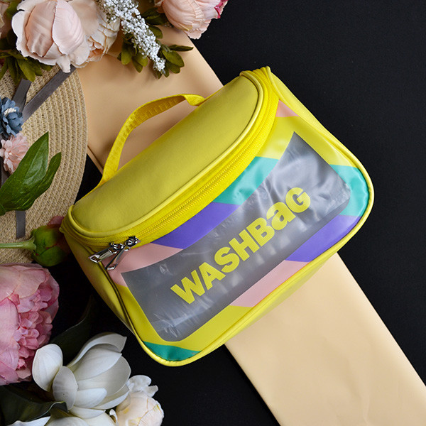 Косметичка жіноча силіконова 21х13 см Washbag на блискавці з внутрішньою кишенею в різних кольорах Luna