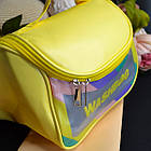 Косметичка жіноча силіконова 21х13 см Washbag на блискавці з внутрішньою кишенею в різних кольорах Luna, фото 3