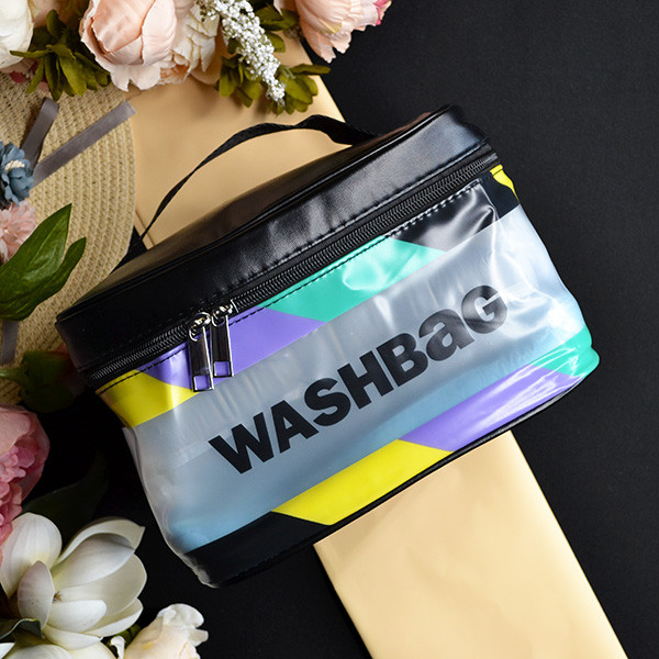 Косметичка жіноча силіконова 22*14 см Washbag на блискавці в різних кольорах Luna