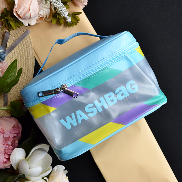 Косметичка жіноча силіконова 22*14 см Washbag на блискавці в різних кольорах Luna