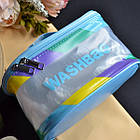 Косметичка жіноча силіконова 21*15 см Washbag на блискавці в різних кольорах Luna, фото 3