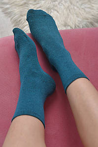 Шкарпетки жіночі демісезонні зеленого кольору р.37-41 170464P