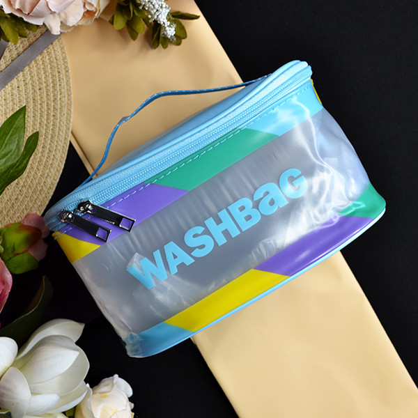 Косметичка жіноча силіконова 21*15 см Washbag на блискавці в різних кольорах Luna